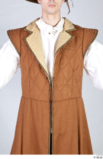 Photos Archer Man in Cloth Armor 2 Medieval clothing brown vest medieval archer upper body white shirt 0001.jpg